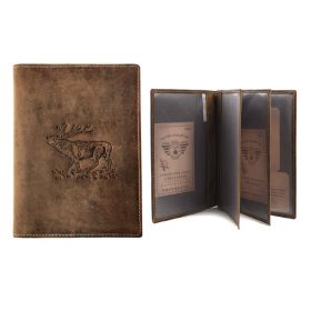 Vadász irattartó bőr A5 Greenburry bőgő szarvas minta