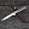 Vadászkés Farkas Bertalan modell 01 bőr tokkal agancs nyéllel