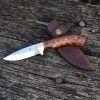 Vadászkés Farkas Bertalan modell 11 bőr tokkal gyöngyöző tuja nyéllel