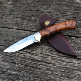   Vadászkés Farkas Bertalan modell 12 bőr tokkal gyöngyöző tuja nyéllel